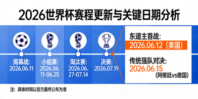 2026世界杯赛程更新与关键日期分析文章配图