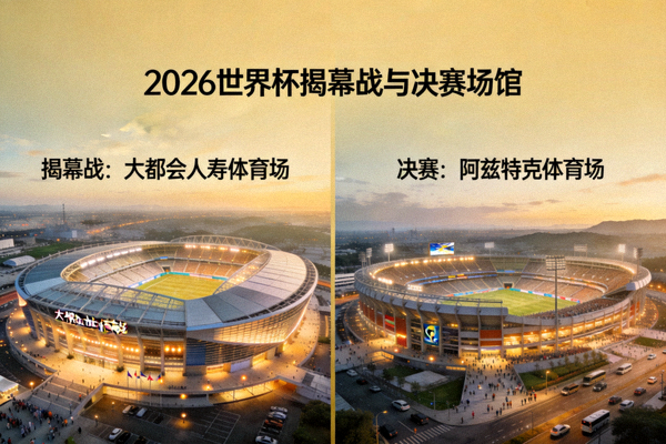 2026世界杯揭幕战与决赛场馆：大都会人寿体育场与阿兹特克体育场实景