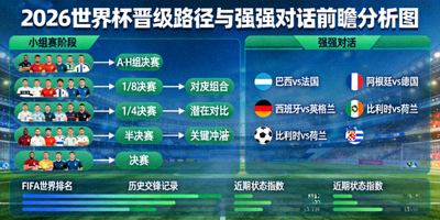 2026世界杯晋级路径与强强对话前瞻分析图