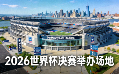 大都会人寿体育场外景，位于美国新泽西州，2026世界杯决赛举办场地