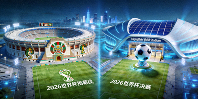 2026世界杯揭幕战与决赛场馆概念图，阿兹特克体育场与大都会人寿体育场